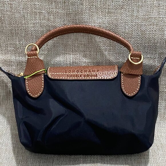 Longchamp Black Mini Tote Bag In A Classic Dumpling Shape. - Picture 4 of 6